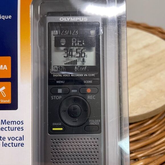 Olympus VN-721PC Digital Voice Recorder 2GB New Open Box Voice Memos Lectures - Picture 4 of 7